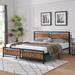 Platform Bed Frame with Heavy Duty Support and Under-Bed Storage - King