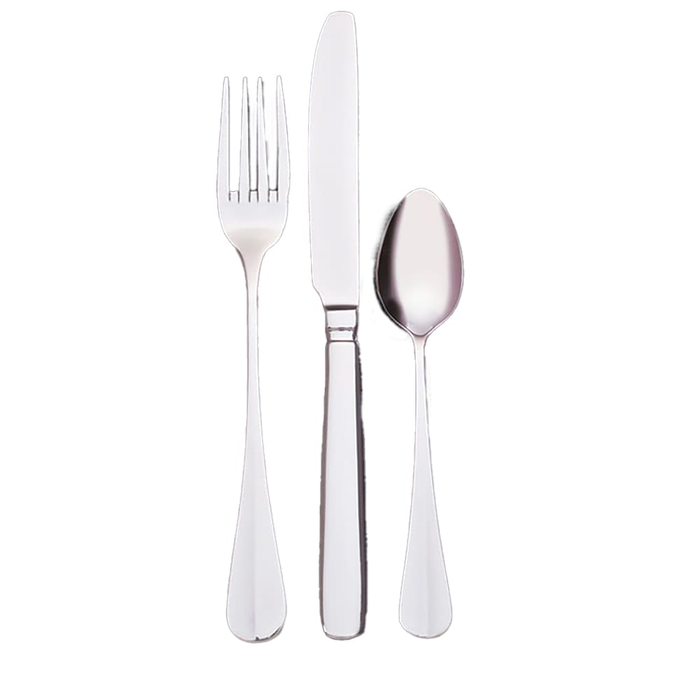 Libbey 213 2702 9 3/4" Dinner Knife with 18/0 Stainless Steel Grade, Baguette Pattern, Fluted Blade, 3 Dozen