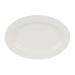 Libbey END-34 13 1/2" Oval Porcelain Platter, Endurance, White