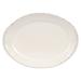 Libbey FH-509 13 5/8" x 10" Oval Farmhouse Platter - Porcelain, Cream White