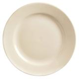 Libbey PWC-9 Cream White Rolled Edge Plate, Princess White, Round