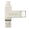 Hama Usb-Stick "C-Rotate Pro", Usb-C 3.1/3.0, 128Gb, 100Mb/S, Silber