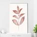 Red Barrel Studio® Red Leaf III by Tava Studios - Painting Canvas in Red/White | 72 H x 42 W in | Wayfair 0FBFF62081F5498EBDF0C2BAC7962216