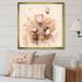 Red Barrel Studio® Rykir Pink & Cream Flowers Bouquet Elegance - Print on Canvas Canvas, Cotton in Pink/White | 16 H x 16 W x 1 D in | Wayfair