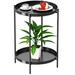 17 Stories Devinne 21.2" tall Steel Tray Top End Table in Black | 21.2 H x 17.7 W x 17.7 D in | Wayfair 30AEF11534464282A28906F29FC0364C