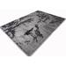 Black 92 x 64 x 0.25 in Indoor Area Rug - 17 Stories Rectangle Donovyn Area Rug w/ Non-Slip Backing | 92 H x 64 W x 0.25 D in | Wayfair