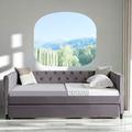 Hokku Designs Codylee Daybed w/ Trundle Upholstered/Velvet, Solid Wood in Gray/White | 30.75 H x 58 W x 82.75 D in | Wayfair