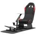 Inbox Zero Racing Simulator Cockpit w/ Gaming Seat Steering Wheel Stand Leather in Red/Black | 40 H x 64 W x 16.5 D in | Wayfair