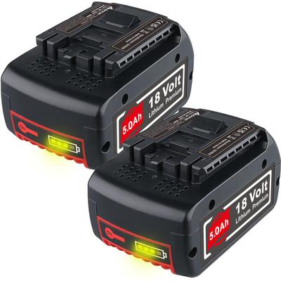 Pdstation - 2X18V 5.0 Ah Li-Ion Akku Ersatz für Bosch BAT609 BAT610G BAT611 BAT612 BAT618 BAT618G Image