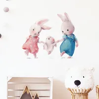 Kaninchen glückliche Familie Wanda uf kleber für Kinderzimmer Kinderzimmer Baby Kinderzimmer Wandt
