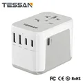 Tessan universal reise adapter internat ionales all-in-one reise ladegerät mit usb & typ c wand