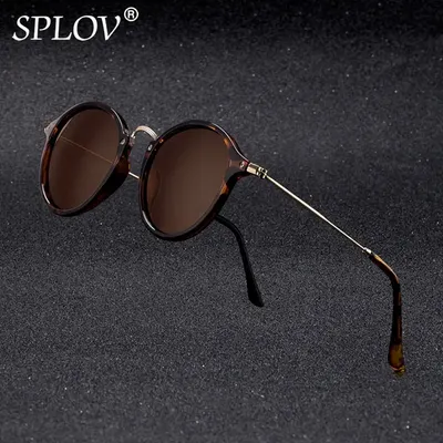 SPLOV Neue Ankunft Runde Sonnenbrille Retro Männer Frauen Marke Designer Sonnenbrille Vintage