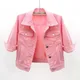 2024 neue Sommer Frauen Jeans jacke Bonbon Farbe lässig kurzen Jeans mantel Famale Jeans Jacken