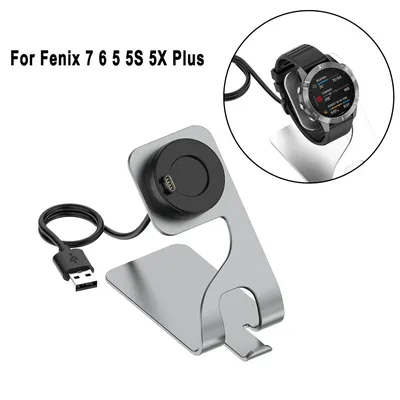 Für Garmin Fenix 7 Vivoactive 3 4 4S Metall Ladegerät Dock Für Fenix 5 Pro 5X Plus 5S 6 6X6S 7X7S Image