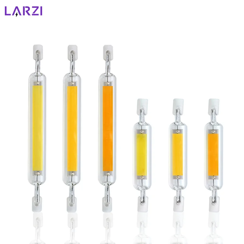 LED R7s COB Glasröhre 5W 10W 20W Lampada Led Lampe 78mm 118mm J78 J118 Mais Glühbirne AC 220V 110V Hause Ersetzen Halogenlampe