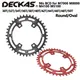 Deckas runde ovale 96bcd Kettenblatt MTB 96bcds 32t 34t 36t 38t 40t 42t 44t 46t 48t asymmetrische