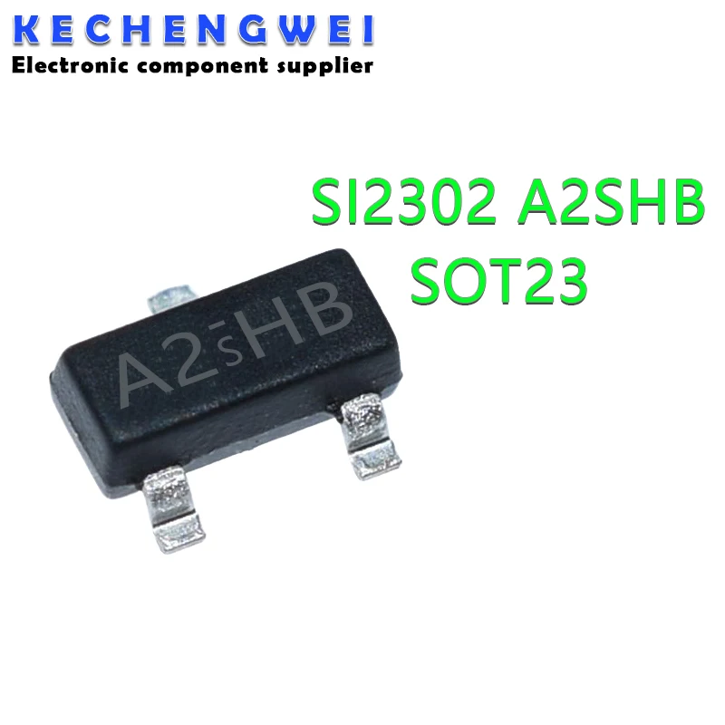 20PCS SI2302DS SOT-23 SI2302 A2SHB SOT23 2,5A/20V SOT SMD MOSFET Feldeffekttransistor Image