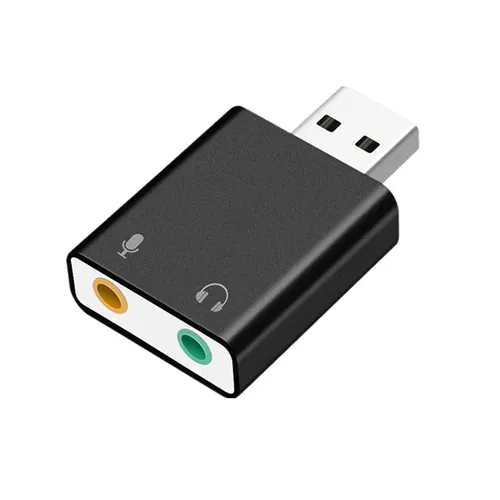 USB Soundkarte USB Zu 3 5mm Audio Kopfhörer Adapter Externe Soundkarte 7 1 Audio Karte Für Mic