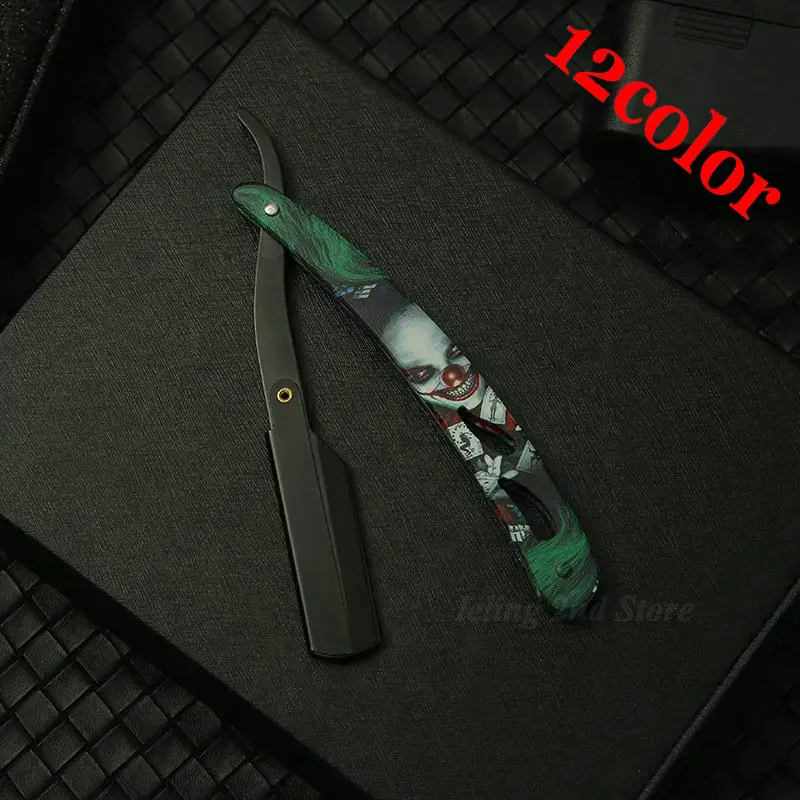 Barbershop Herrenrasierer Straight Edge Barber Razor Messer Manuelle Bartrasur und Pflege Austauschbare Klingen Shavette Geschenk für Männer Image