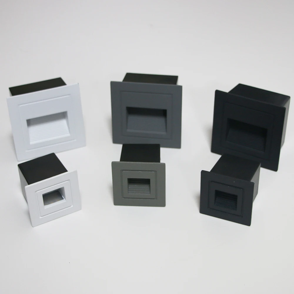 Moderne 3W LED-Wandleuchte für den Außenbereich, wasserdicht, Fußlicht, Treppenlicht, Eckwandleuchte, Aluminium, Wandfluter, Wegleuchte