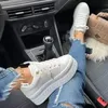 Plattform Weiße Schuhe Frau Turnschuhe Mode Damen Trainer Körbe Femme Casual Chunky Turnschuhe Frau Große Größe 43