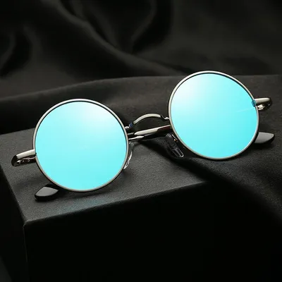2023 Mode runde polarisierte Sonnenbrille Männer Marke Design Frauen Sonnenbrillen Retro-Legierung