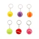 6 farbe Schlüssel Kette Tennis Ball Metall Keychain Auto Schlüssel Kette Schlüssel Ring sport kette