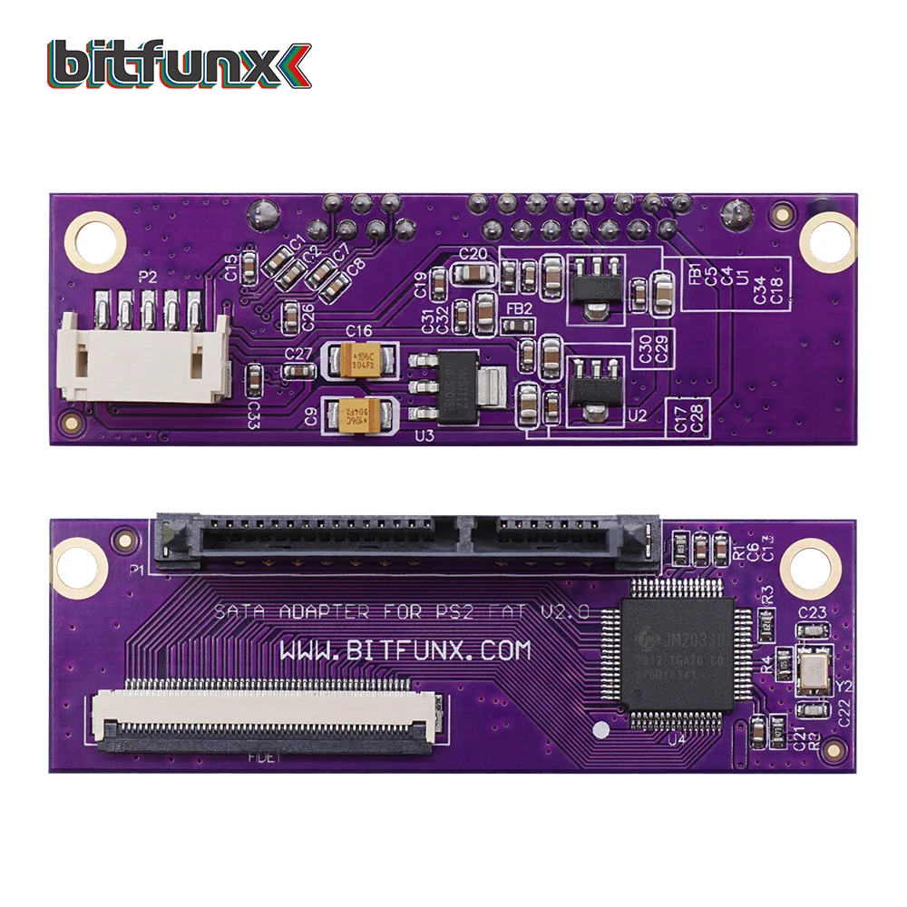 Bitfunx SATA-Adapter-Upgrade-Board für SONY Playstation 2 PS2 IDE Original-Netzwerkadapter Image