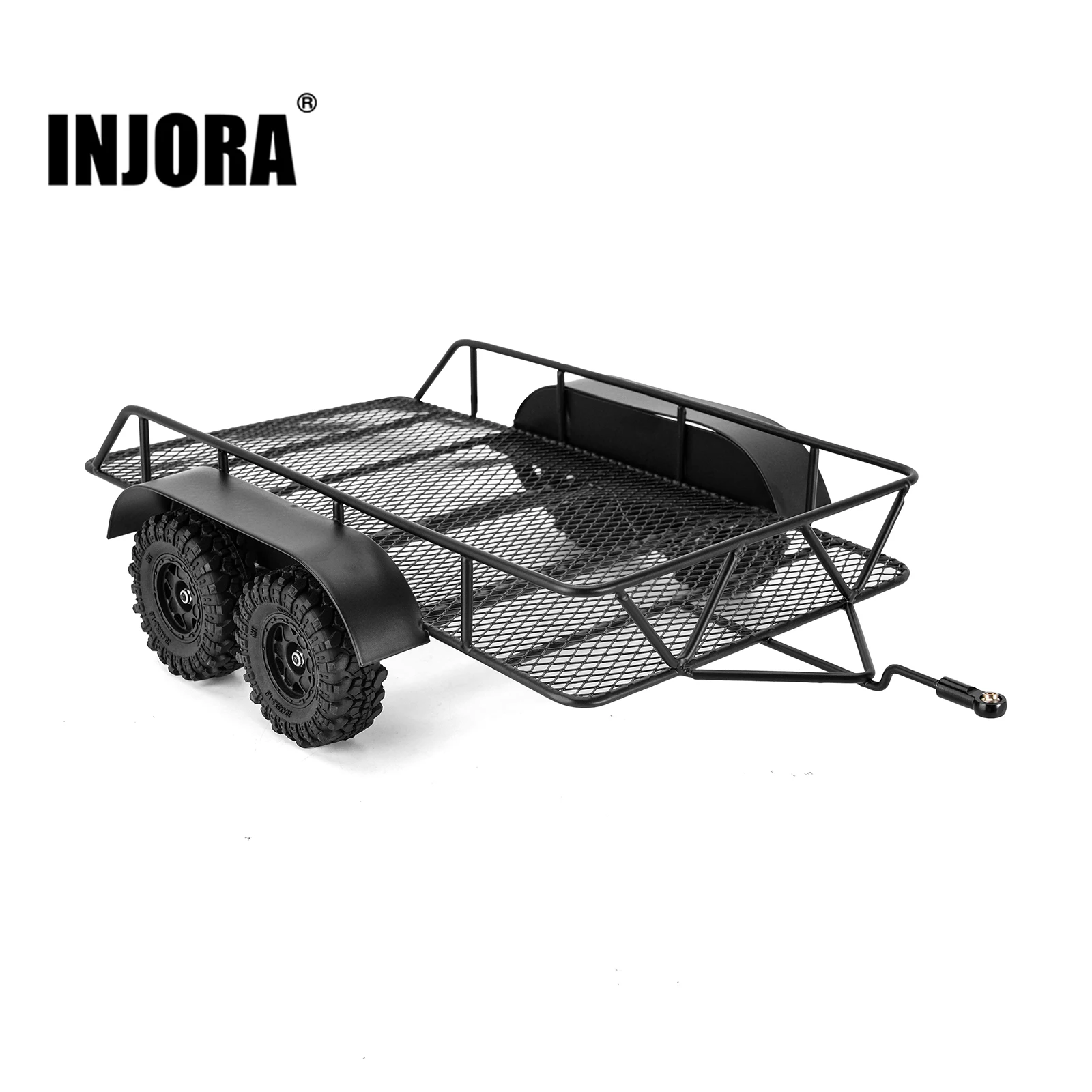 INJORA Anhängerkupplung aus Metall für 1/18 RC Crawler TRX4M Upgrade Image