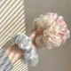 Haarband Mode Blume Drucken Doppel Schicht Seide Organza Frauen Große Haar Seil Retro Pferdeschwanz