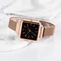 Casual Mode Einfache Quarz Damen Uhr Geschenke Rose Gold Uhr Für Frauen Elegante Dame frauen Uhr