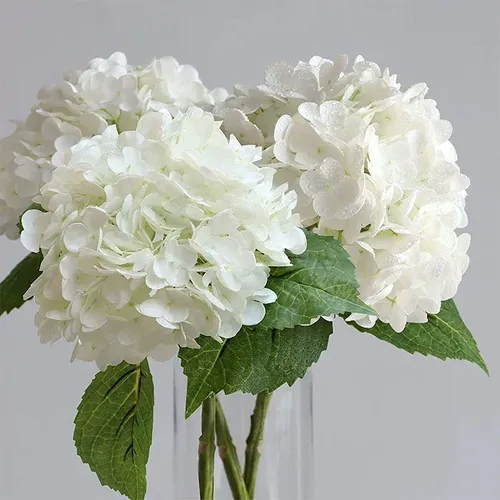 Hortensien Künstliche Blumen Real Touch Latex 21 zoll Großen Hortensien für Home Dekoration Braut