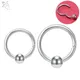 ZS 1 PC Runde 316L Edelstahl Nase Ring 16G Ball Septum Clicker 8/10MM Punk Rock ohr Helix Septum