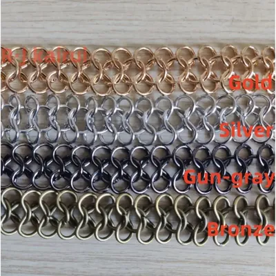 Neue Stile 1 Meter (100 cm) WRB1015 Silber Gold „8“ Ketten Schmuckzubehör und Komponenten Silber-