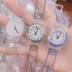 UTHAI CE59 Mode Lässig männer und frauen Student kinder Uhr Einfache Digitale Skala Transparent Gurt