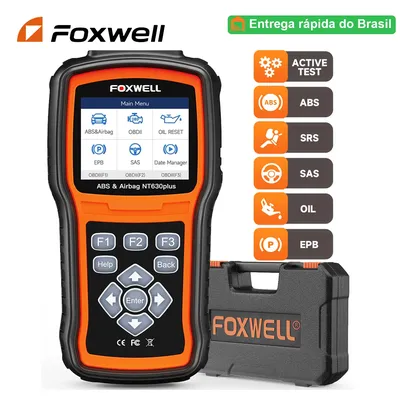 Foxwell nt630 plus obd2 automotive scanner motor abs srs epb öl sas kalibrierung scode leser odb