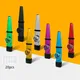 Metall Kazoos Mit 20 Pcs Kazoo Flöte Membranen 7 Farben Gute Begleiter für Ukulele Violine