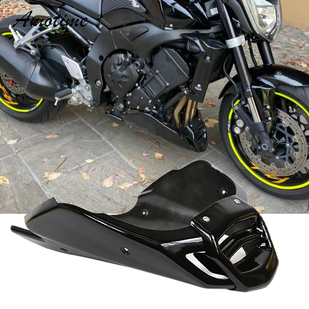 Motorrad Verkleidung Motor Spoiler Verkleidung Montage Kit Montage Matt Helle Schwarz Für Yamaha FZ1S FZ1N 2006-2014 FZ1 ABS 2014 Image