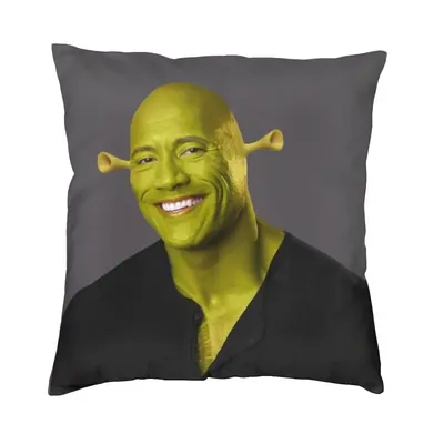 Dwayne Die Shrok Johnson Werfen Kissen Fall 45*45cm Sofa Die Rock Muscle Mann Kissen Abdeckung Image
