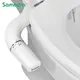 Samodra Bidet aufsatz Ultra flacher Toiletten sitz aufsatz Doppel düsen bidet einstellbarer