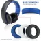 Ersatz Ohr Pads Kissen stirnband Für SONY PS3 PS4 Gold Wireless Stereo Headset CECHYA-0083(L + R)- Jet Schwarz [Alt Modell]