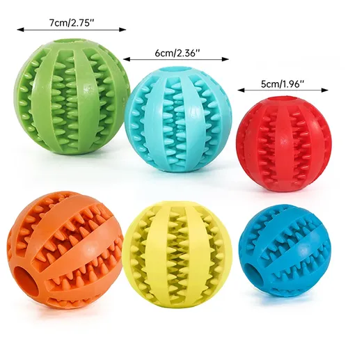 Gummi Zahn reinigung Snack ball für Hunde unzerstörbares Hundes pielzeug für große Hunde weiches