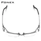 FONEX Titan Brille Rahmen Männer 2022 Neue Halb Randlose Platz Brillen Halb Optische Rahmen Brillen