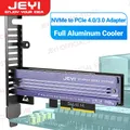 Jeyi m.2 nvme to pcie 4 0 3 0 adapter mit aluminium ssd kühlkörper nvme 64gbps gen4 pcie x1 x4 x8