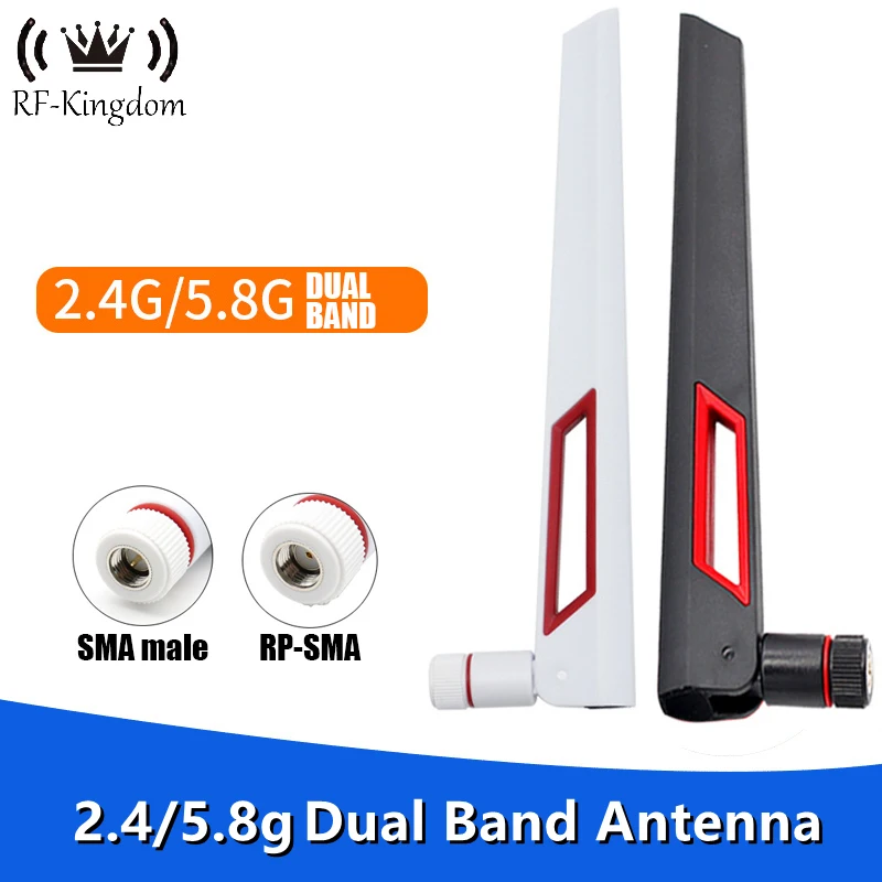 12 dbi Dualband-WLAN-Antenne 2,4g 5g 5,8 GHz sma männlich/RP-SMA männlich Universal antennen verstärker Wlan Router Signal verstärker Image