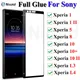 3-1PCS Volle Kleber Gehärtetem Glas Für Sony Xperia L4 L3 Screen Protector Für Xperia 1 5 8 10