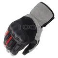 Neue Dirt 3 Motorrad handschuhe schwarz grau Renn handschuhe Echt leder Motorrad kurze Handschuhe