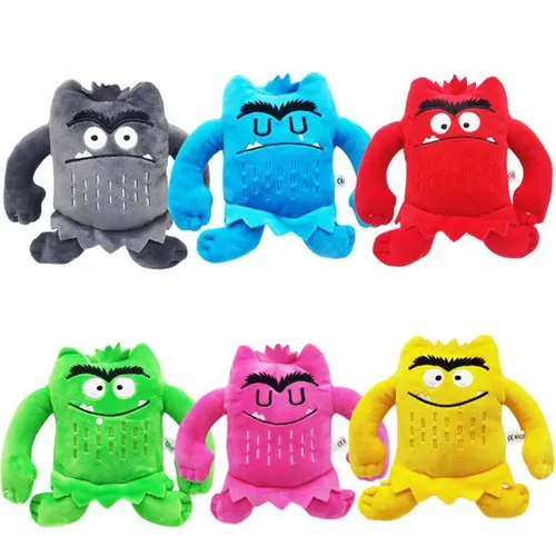 6 teile/satz Kawaii Die Farbe Monster Plüsch Puppe Kinder Monster Farbe Emotion Plushie Stofftier