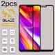 2PCS Für LG G7 ThinQ Q9 Eine Fit Bildschirm Protector Volle Kleber Gehärtetem Glas Schutzhülle Film