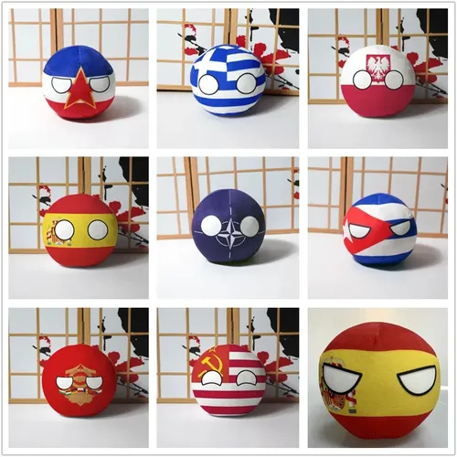 Polandball Plüsch Puppe Spanien Ukraine Jugoslawien NATO Kuba Hellenische Britannien Countryball